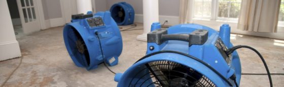 commercial drying fans - flood damage restoration process